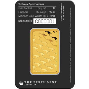 10 oz Perth Mint Gold Bar (New w/ Assay)