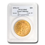 1876-CC $20 Liberty Gold Double Eagle MS-62 PCGS