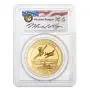 PCGS PR-70 DCAM Michael Reagan Signature 2016 2 oz Pearl Harbor 75th Anniversary Gold Coin