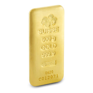 500 Gram PAMP Suisse Gold Bar (New, Cast w/ Assay)