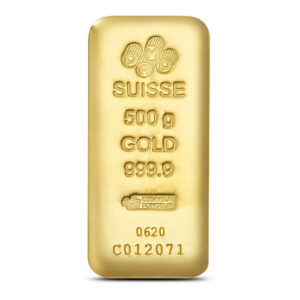 500 Gram PAMP Suisse Gold Bar (New, Cast w/ Assay)