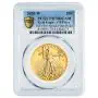 2020-W PCGS PR-70 First Strike 1 oz American Gold Eagle with Box and COA - V75 Privy Mark