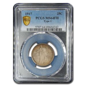 1917 Standing Liberty Quarter Type-I MS-64 PCGS (Full Head)