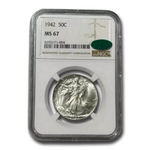 1942 Walking Liberty Half Dollar MS-67 NGC CAC