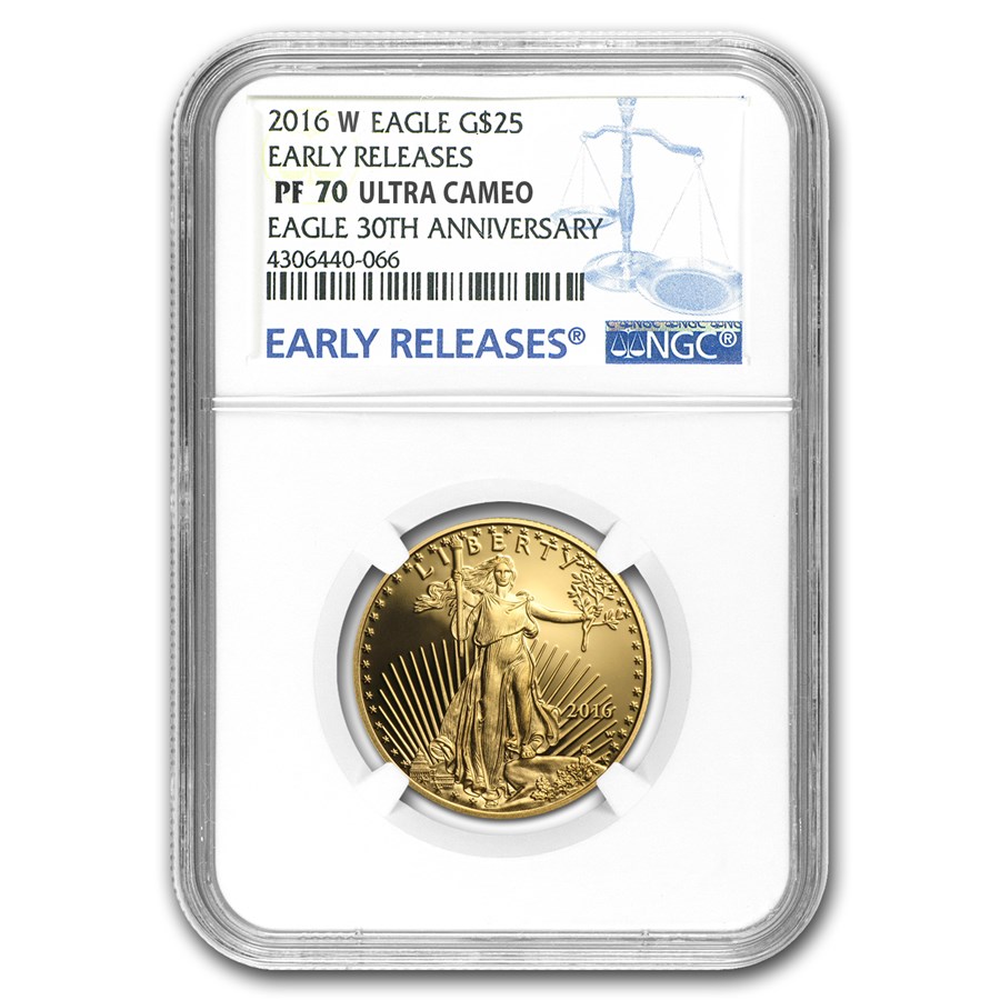 2016-W 1/2 oz Proof American Gold Eagle PF-70 NGC (ER)