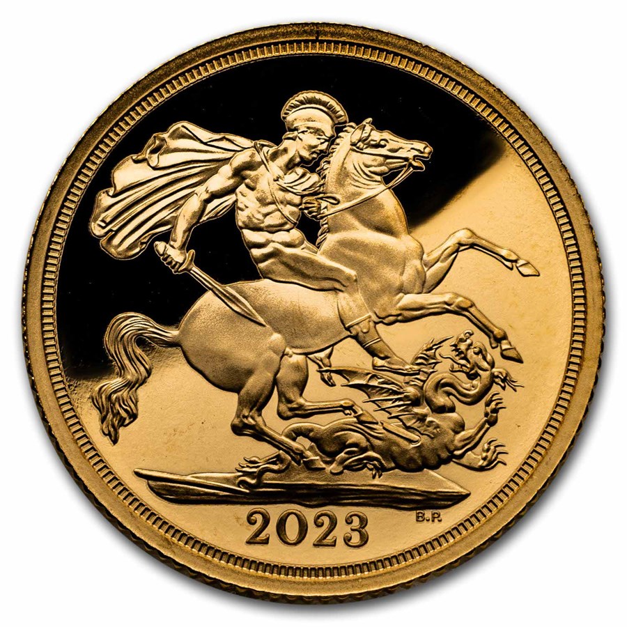 2023 GB The Coronation of His Majesty Gold Sovereign Prf Coin