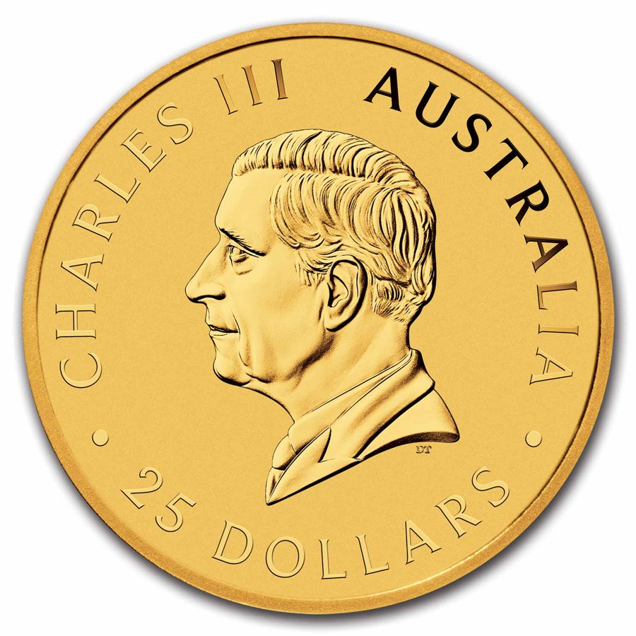 2025 Australia 1/4 oz Gold Kangaroo BU BEST