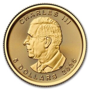 2025 Canada 1/10 oz Gold Maple Leaf BU