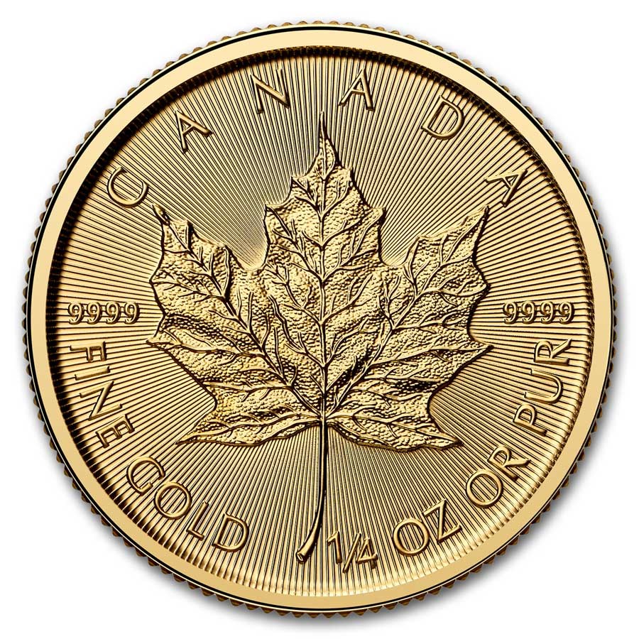 2025 Canada 1/4 oz Gold Maple Leaf BU