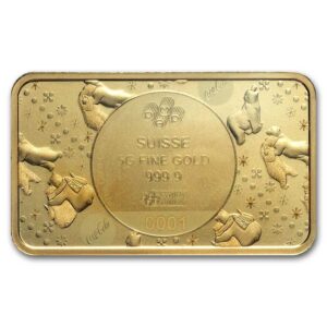 5 gram Gold Bar - PAMP Coca-Cola® Polar Bear BEST