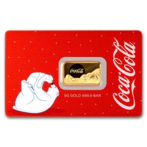 5 gram Gold Bar - PAMP Coca-Cola® Polar Bear BEST