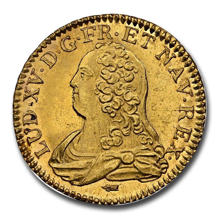 1727-)( France Gold Louis d'Or Louis XV MS-65+ NGC BEST