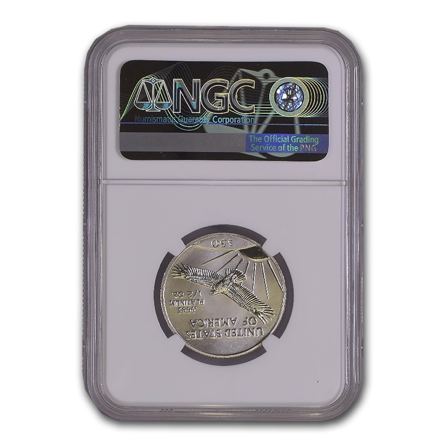 1999 1/2 oz American Platinum Eagle MS-70 NGC