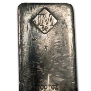 100 oz Silver Bar - Johnson Matthey (No Serial #/Canada)