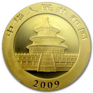 2009 China 1 oz Gold Panda MS-69 PCGS