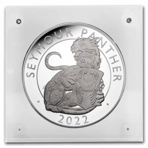 2022 GB 2 kilo Silver Royal Tudor Beasts Panther Prf (Box/COA)