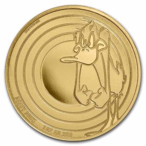 2022 Samoa 1 oz Gold Looney Tunes Daffy Duck BU