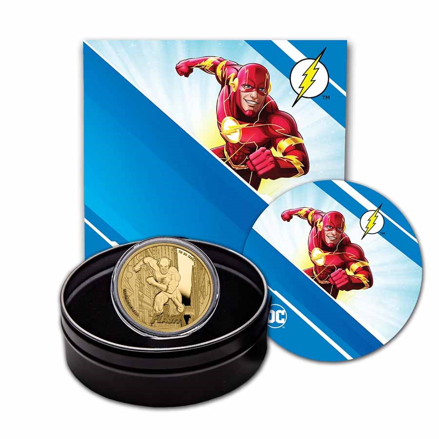 2023 Samoa 1 oz Gold DC Comics Flash BU