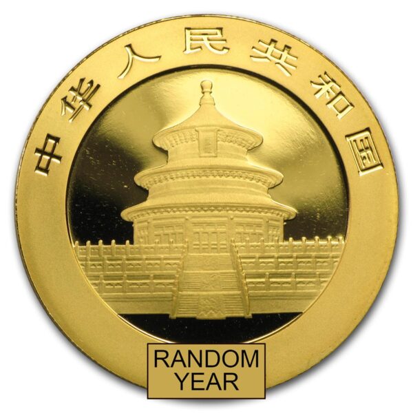 China 30 gram Gold Panda BU (Random Year, Not Sealed)