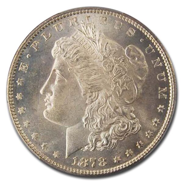 1878 Morgan Dollar 8 TF MS-65 PCGS