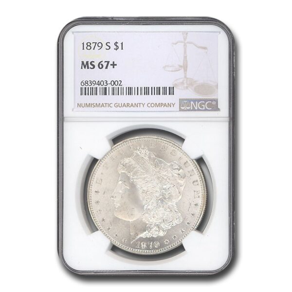 1879-S Morgan Silver Dollar MS-67+ NGC (Plus Designation)