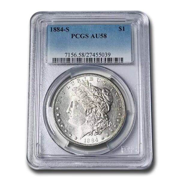 1884-S Morgan Dollar AU-58 PCGS