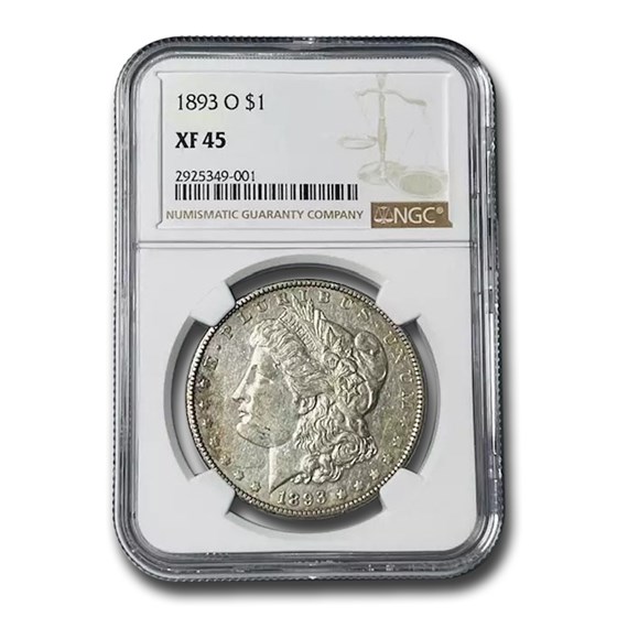 1893-O Morgan Dollar XF-45 NGC