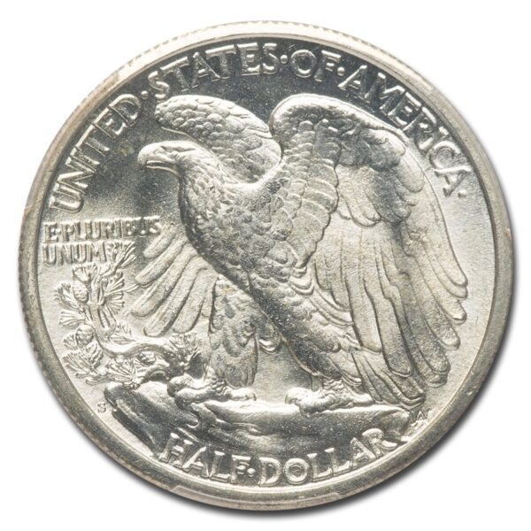 1918-S Walking Liberty Half Dollar MS-64 PCGS