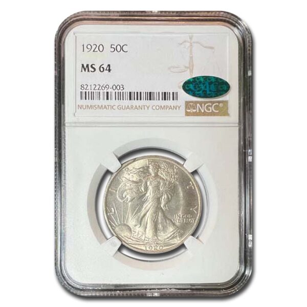 1920 Walking Liberty Half Dollar MS-64 NGC CAC