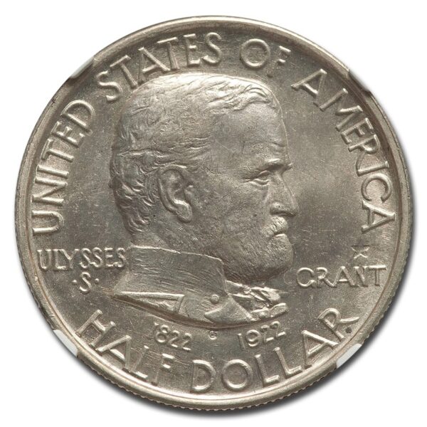 1922 Grant Memorial Commemorative Half Dollar MS-66 NGC (Star)