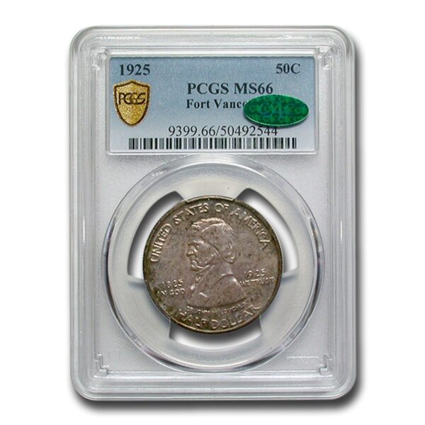 1925 Fort Vancouver Half Dollar Commem MS-66 PCGS CAC