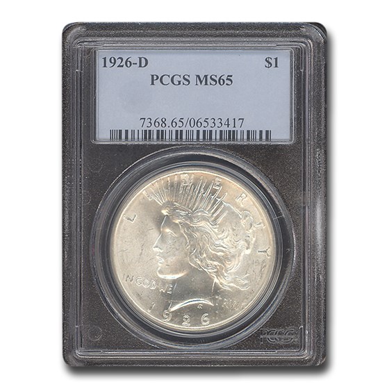 1926-D Peace Dollar MS-65 PCGS