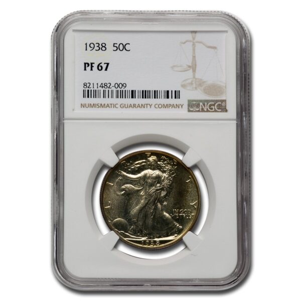 1938 Walking Liberty Half Dollar PF-67 NGC