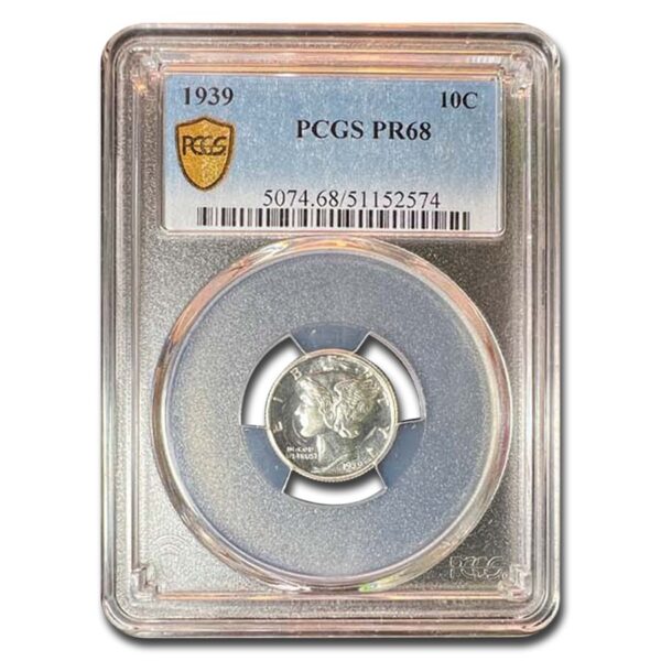 1939 Mercury Dime PR-68 PCGS