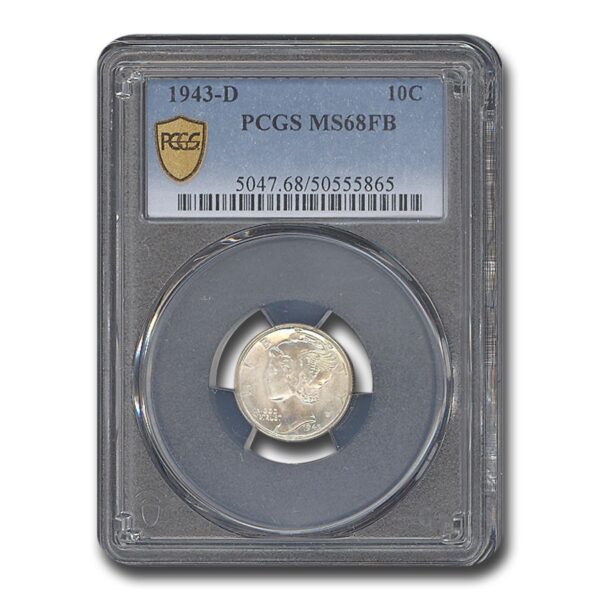 1943-D Mercury Dime MS-68 PCGS (FB)