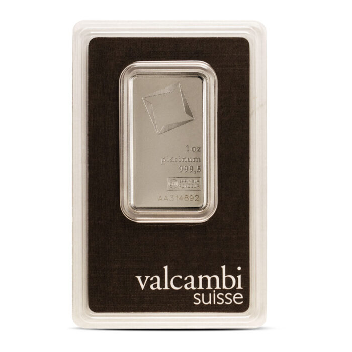 1 oz Valcambi Platinum Bar